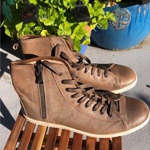 New John Varvatos Star Leather High-Top Shoes/Sneakers • 11